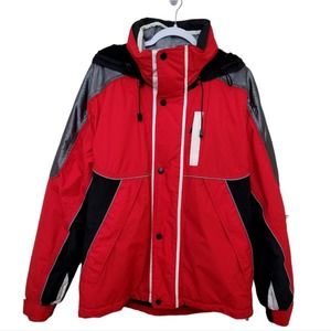 LUHTA of Finland Red and Black Ski Jacket Full Zip EUR 52